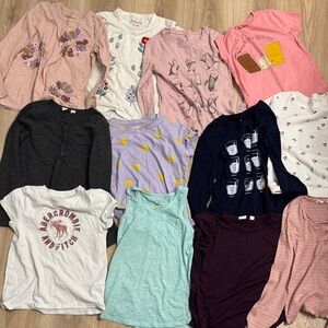 Lot of 12 Medium tops (jcrew,gapkids, Abercrombie, catandjack,oldnavy, Cherokee)